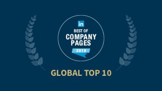 GLOBAL TOP 10
2 0 1 8
BEST OF
COMPANY
PAGES
 