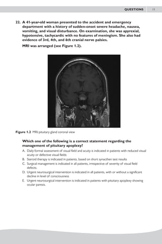 Best of five mc qs for the endocrinology and diabetes sce 2015 | PDF