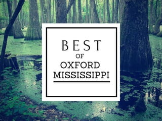 Best of Oxford Mississippi