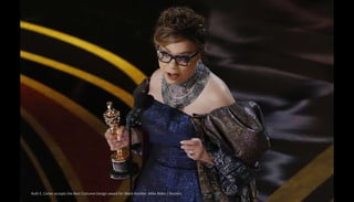 Ruth E. Carter accepts the Best Costume Design award for Black Panther. Mike Blake / Reuters
 