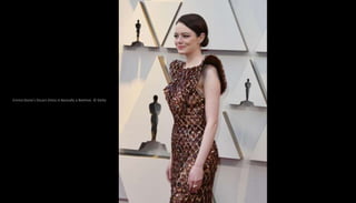 Emma Stone's Oscars Dress Is Basically a Beehive. © Getty
 