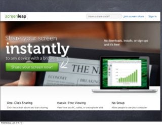 Wednesday, June 19, 13
 