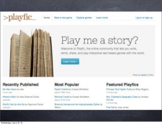 Wednesday, June 19, 13
 