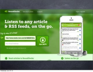 Wednesday, June 19, 13
 