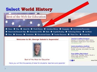 Select  World History 