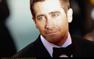 Jake Gyllenhaal in the spotlight. Photograph: Vittorio Zunino Celotto/Getty Images
 