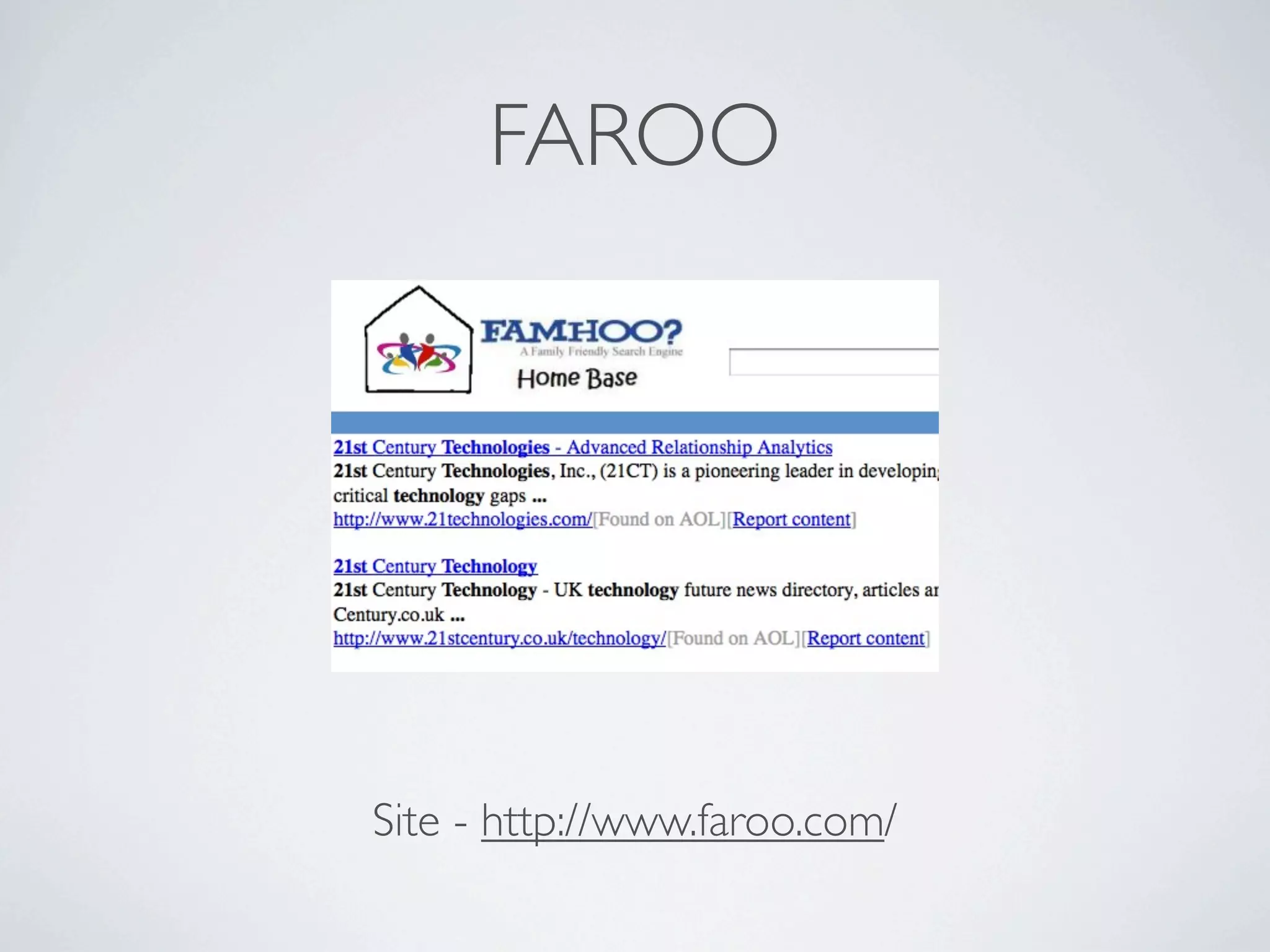 FAROO




Site - http://www.faroo.com/
 