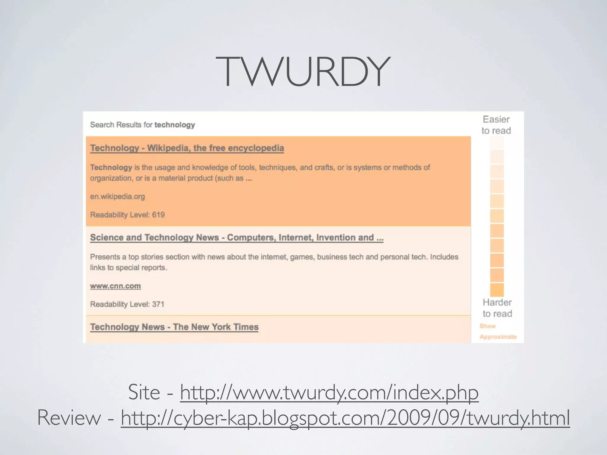 TWURDY




          Site - http://www.twurdy.com/index.php
Review - http://cyber-kap.blogspot.com/2009/09/twurdy.html
 
