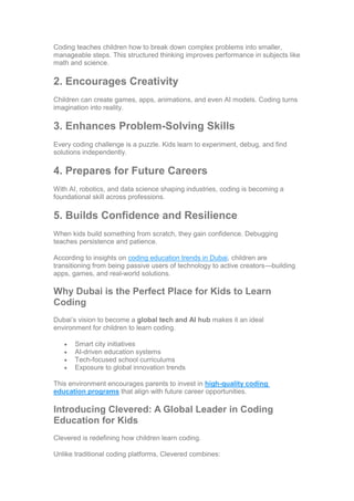 Best Online Coding Classes for Kids in Dubai: Future-Ready Skills with ...