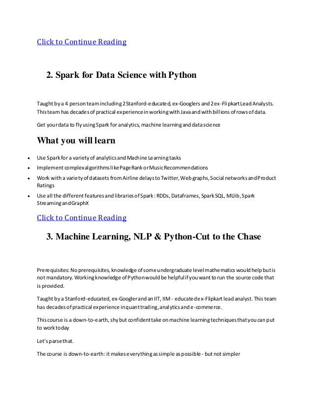 best online course for python machine learning
