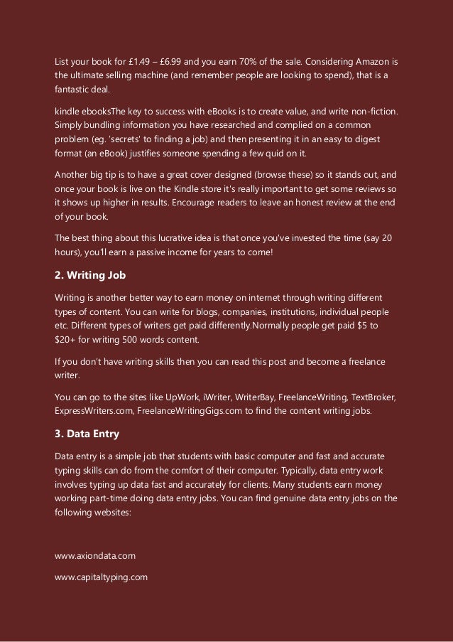 Part Time Job Ideas - 2