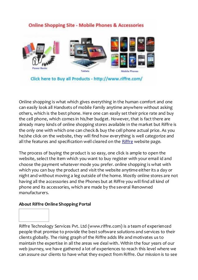 Online Shopping Sites for Mobile Phone & Accessories