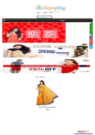 Ishin Printed Jacquard, Net Sari
₹ 800
Signup | Login | My
Cart
Seacrh
New Arrivals
(0 - Item)
Menu
converted by Web2PDFConvert.com
 