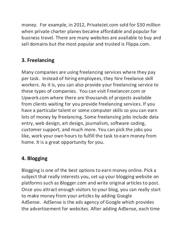 best online side business ideas make money from home