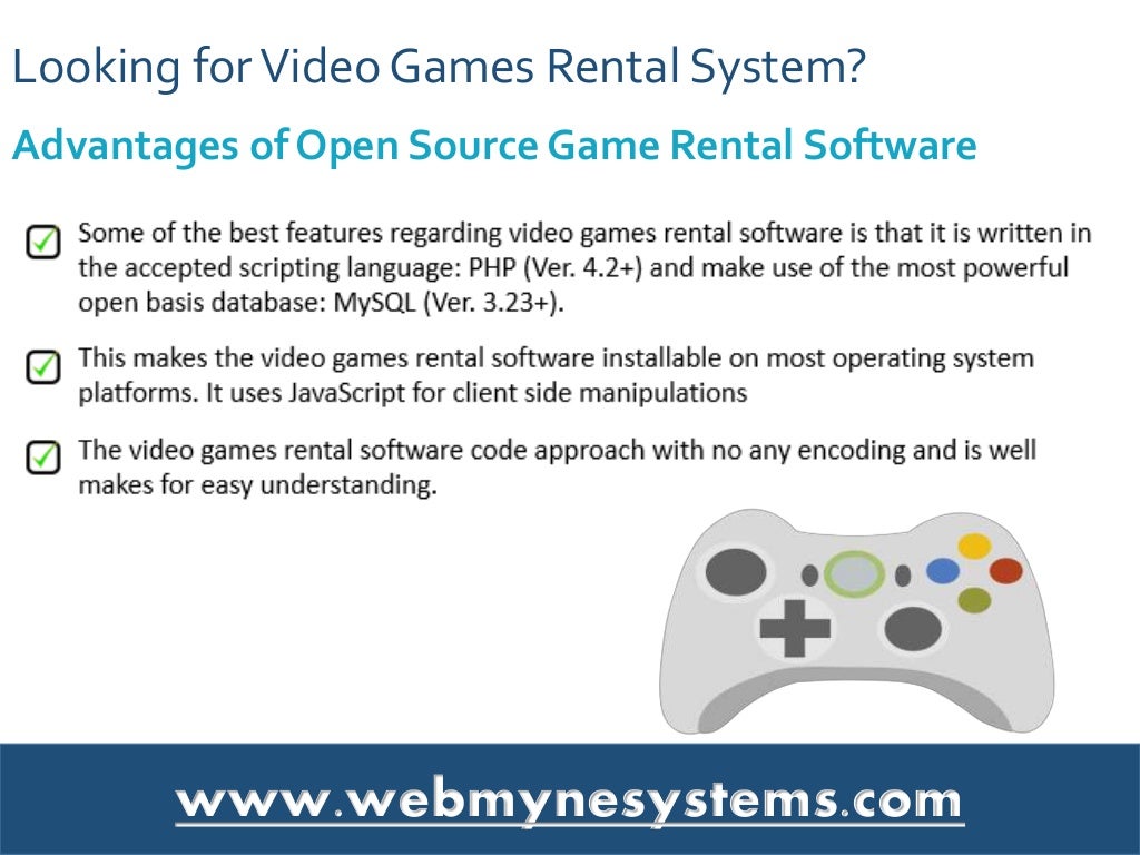 Best online video game rental software