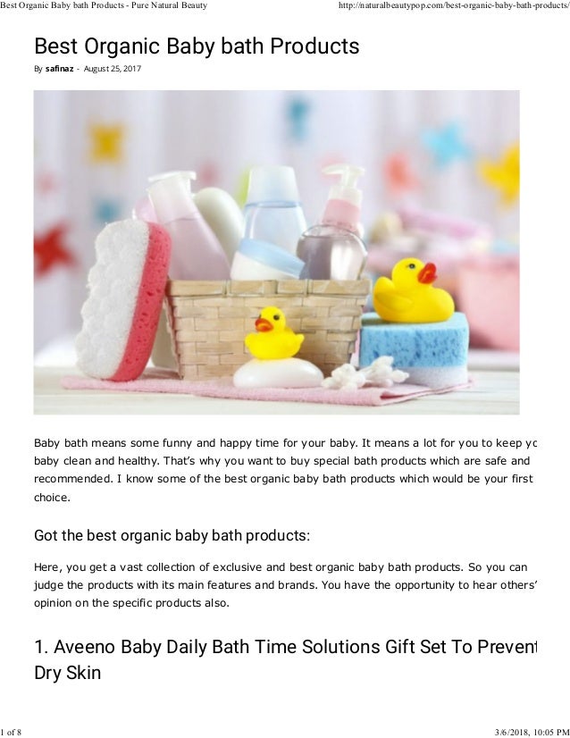 organic baby bath