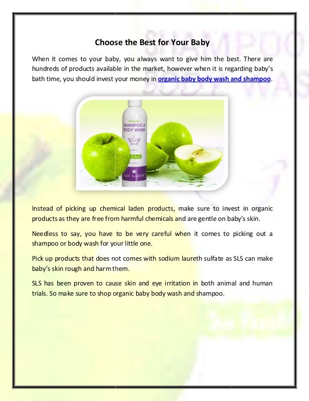 best organic baby wash