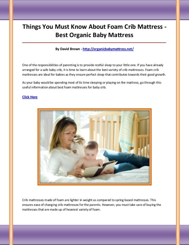 organic baby cot mattress