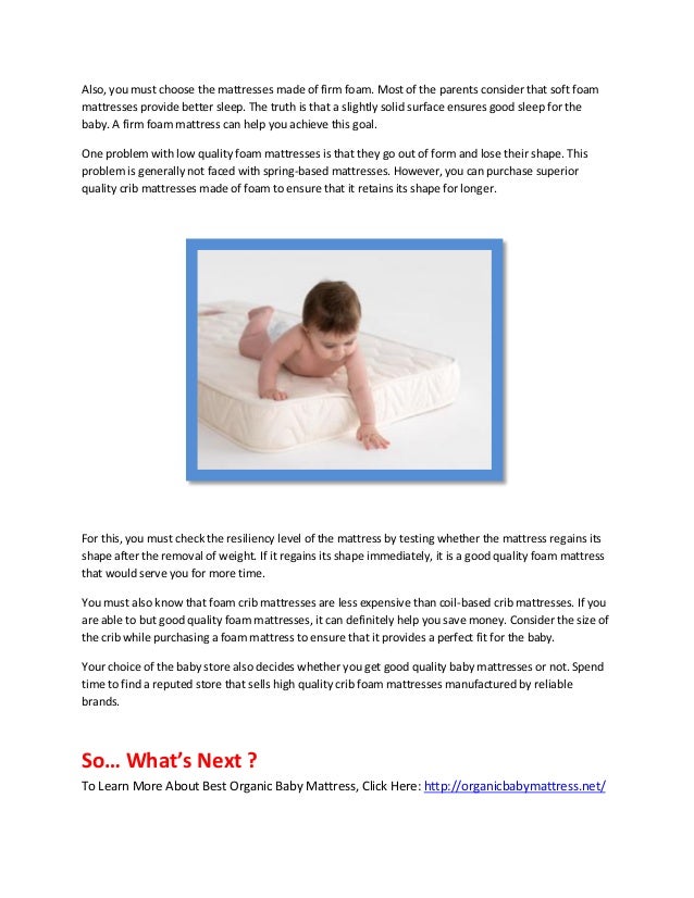 best firm baby mattress