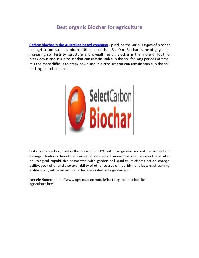 Best organic biochar_for_agriculture