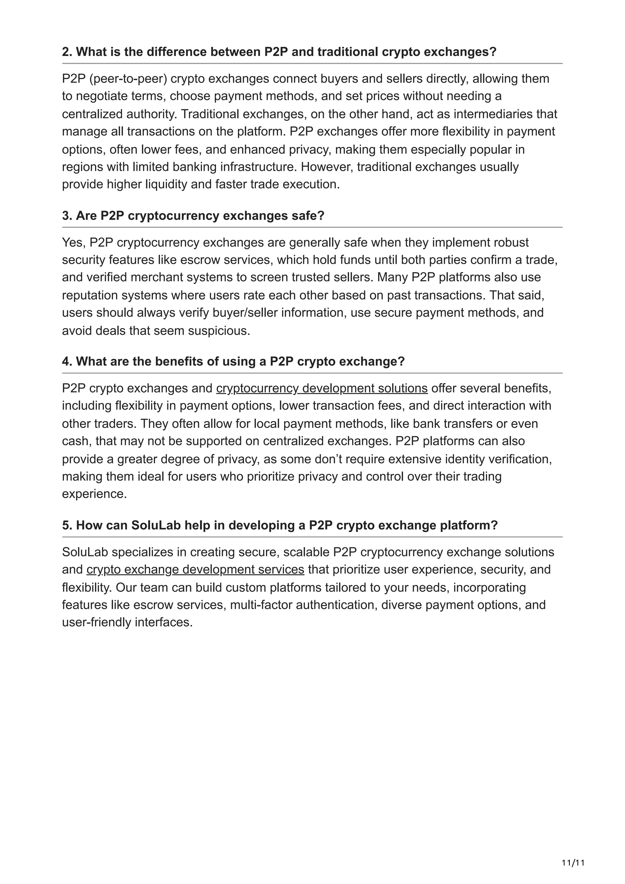 Best P2P Crypto Exchanges for 2025.pdf overview | PDF