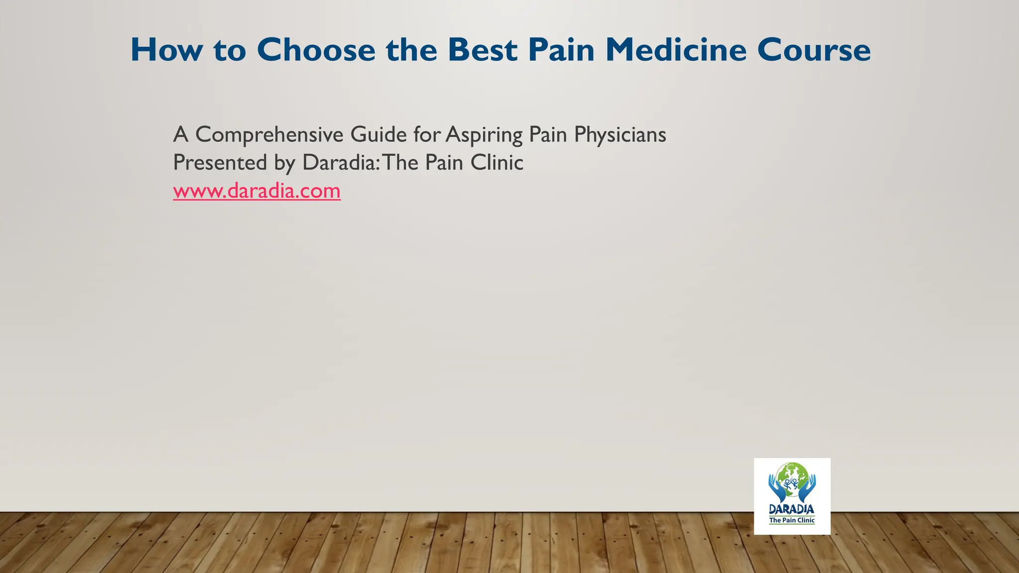 How to Choose the Best Pain Medicine Course: A Complete Guide for ...