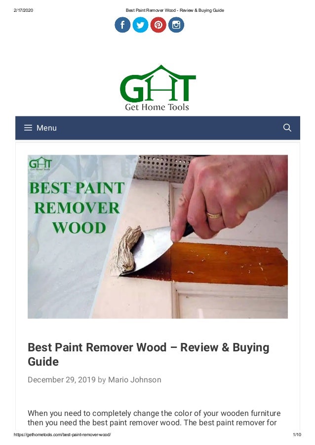 Best paint remover wood review & buying guide