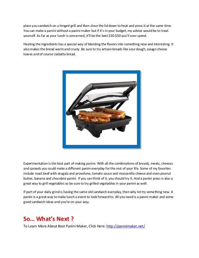 Best panini maker