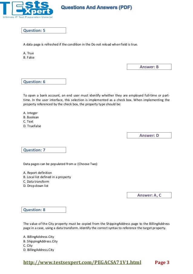 CSA Testantworten