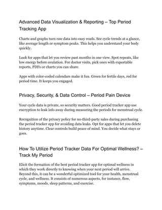 Best Period Tracker App 2026 – Track Your Menstrual Cycle Accurately | PDF