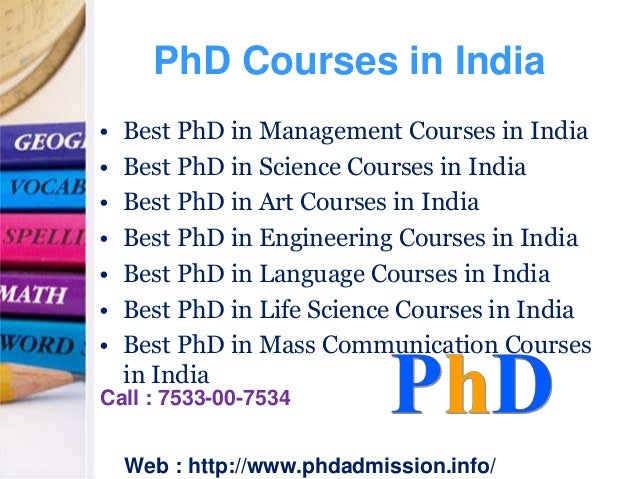 phd in management from india