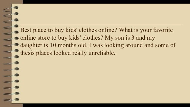 places to buy kids clothes