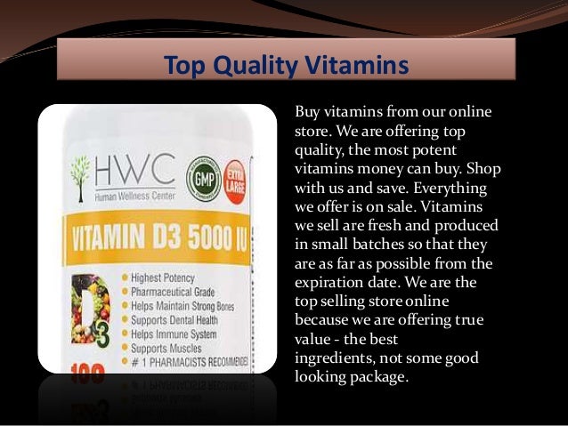 What stores sell quality vitamins?