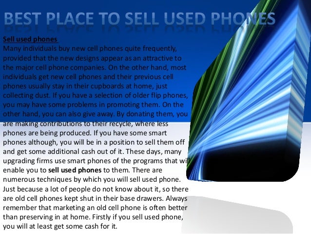 Best place to sell used phones