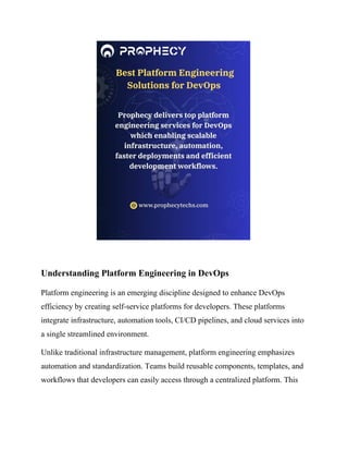 Best Platform Engineering for DevOps in the USA: Enabling Scalable ...