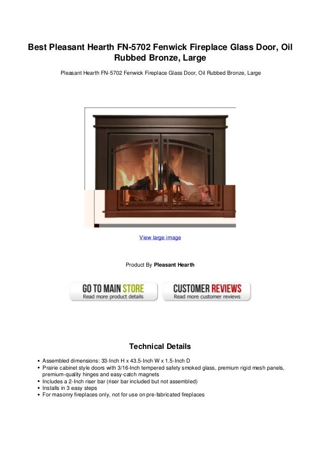 Best Pleasant Hearth Fn 5702 Fenwick Fireplace Glass Door