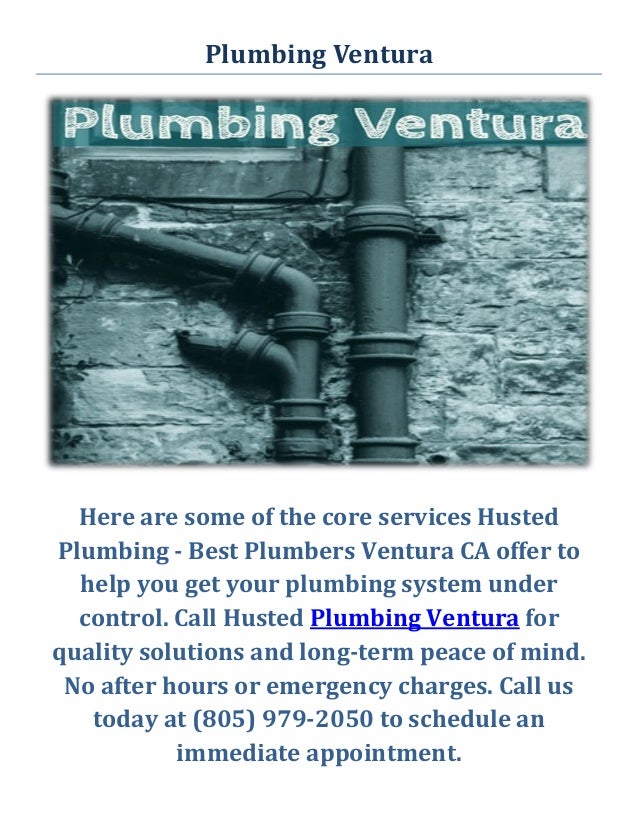 Best Plumbing Service in Ventura