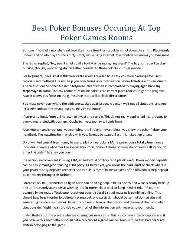 Top Poker Games Top Poker Games