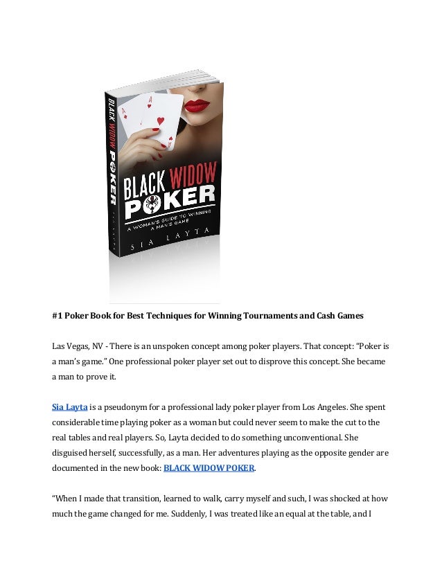 Best poker book for best techniques for winning tournaments and cash games