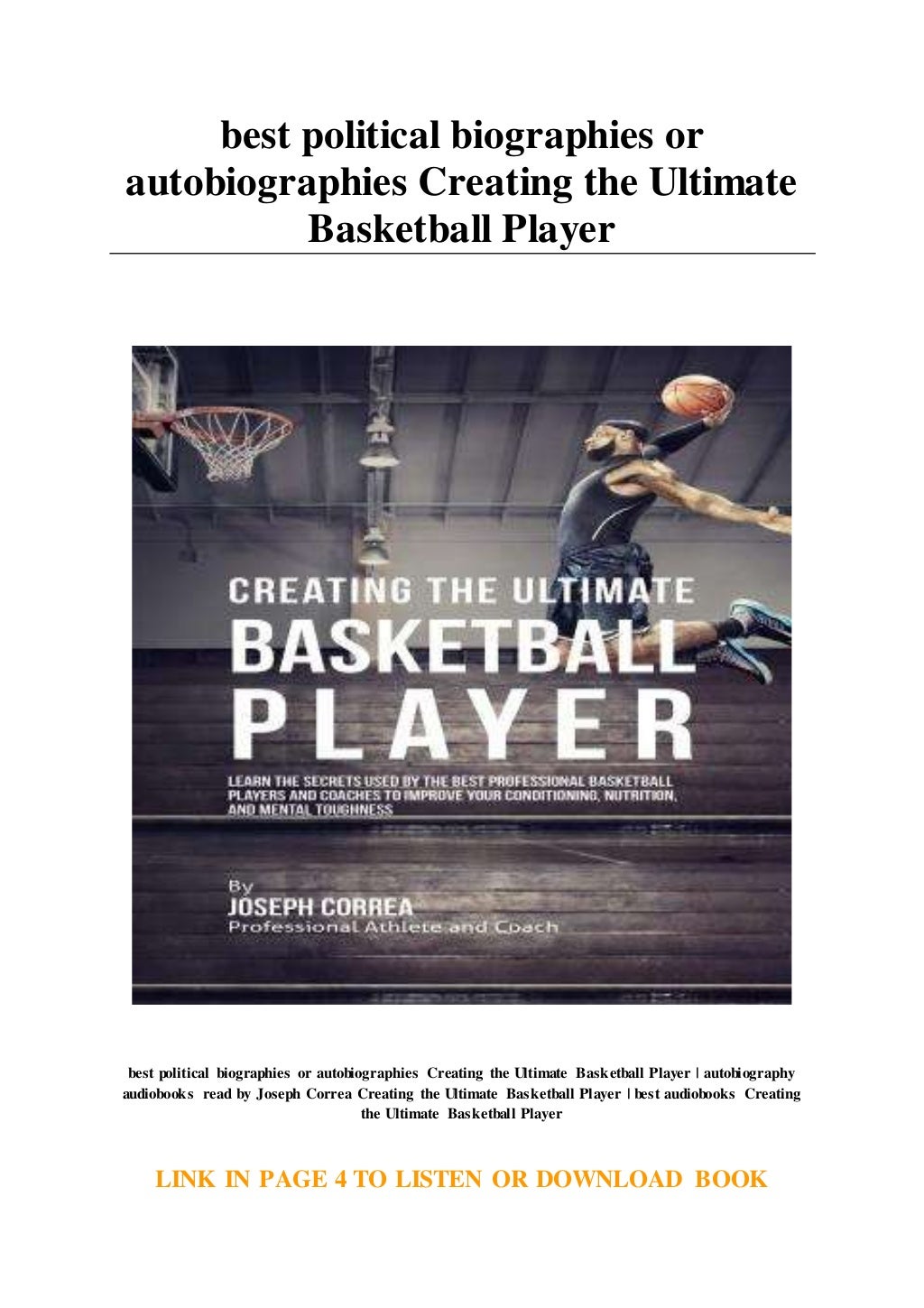 best political biographies or autobiographies Creating the Ultimate