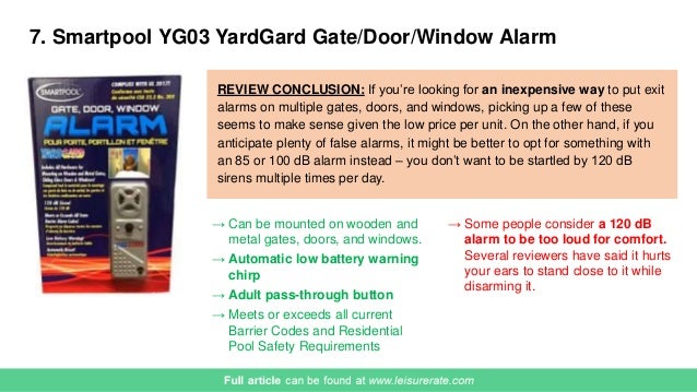 Best Pool Alarms And Pool Gate Alarms Of 2017 With Reviews