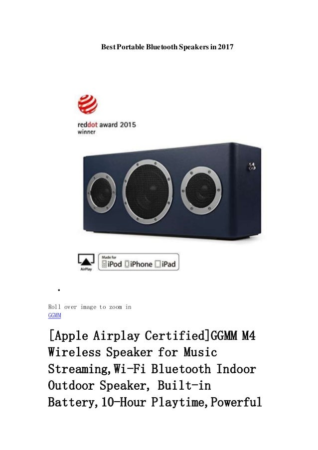 ggmm m4 wireless speaker