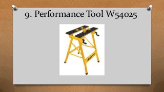 9. Performance Tool W54025
 