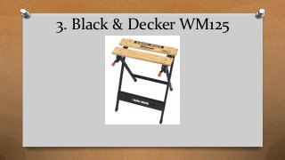 3. Black & Decker WM125
 