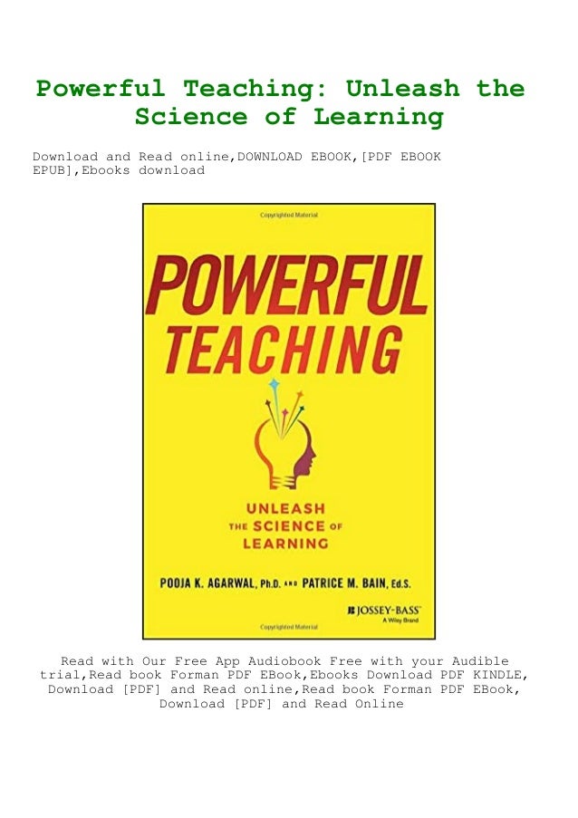 Powerful Teaching Unleash The Science Of Learning