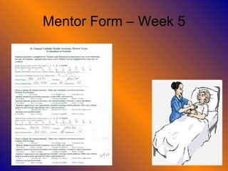 Mentor Form – Week 5 