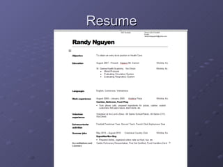 Resume 