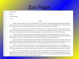 Zoo Paper 