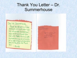 Thank You Letter – Dr. Summerhouse 