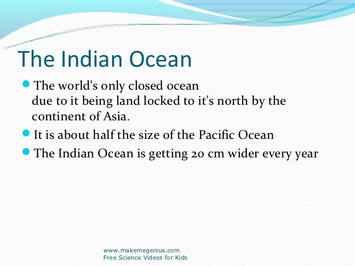 best ppt on ocean facts ocean by size